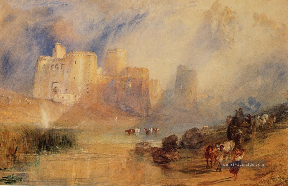 Kidwelly Castle romantische Turner Ölgemälde